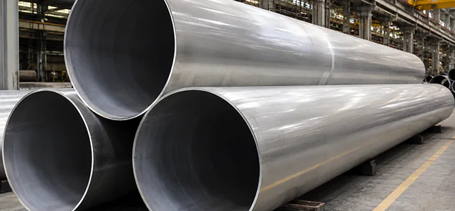 Photograph of Stainless Steel LSAW Pipes